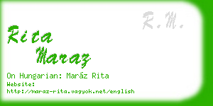 rita maraz business card